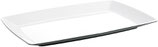 550/689-25 Gimex Melamingeschirr Quadrato Black and White