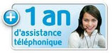 Contrat assistance téléphonique - 1 an