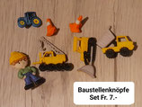 Knöpfe Baumaschinen Set