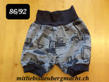 Kurze Hose Blau Baumaschinen Marine 86/92