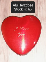 Alu Herz Dose I Love You