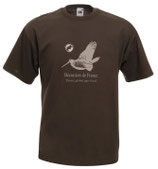 Tee-shirt MARRON les bécassiers