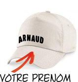 casquette prénom pêcheur