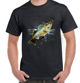 Tee-shirt black bass aux leurres