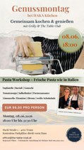 08.06.2026 Pasta Workshop Haka Traun ab 18.00
