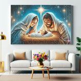 主耶稣基督降生36x24帆布画 The Birth of The Lord Jesus Christ Canvas Gallery Wraps 36"x24"