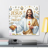 主耶稣基督读圣经24x24帆布画 The Lord Jesus Christ Read Bible Canvas Gallery Wraps 24"x24"