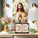 主耶稣基督祈祷16x24 海报 The Lord Jesus Christ Prayer Matte Vertical Poster 16"x24"