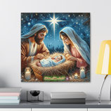 主耶稣基督降生24x24帆布画 The Birth of The Lord Jesus Christ Canvas Gallery Wraps 24"x24"
