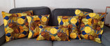 Housse de coussin petites feuilles