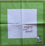 Serviette 33x33 / #snoopy007