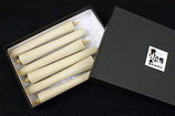 白・朱イカリ5匁（6本入り）箱売り　伝統の和ろうそく