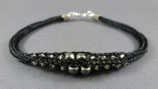Set: Perlenarmband "Noir"