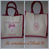 Sac coton et jute forme cabas