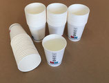 NEW 500 bicchieri bianchi in carta ideali per caffé americano/cappuccino/bevande