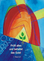 Sticker »Prüft alles und behaltet das Gute!« - Jahreslosung 2025
