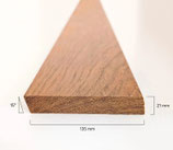 Jatoba, Premium, Rhombusleisten, 21x135x3040 mm, 15° Schräge