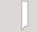 Sockelleiste, Lärche, massiv, natur geölt, kantig, 80x11 mm