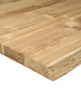 Teakholz Platte, Massivholz durchgehend, mit Baumkante, 40x1000x2000 mm