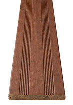 aMbooo, Bambus, Terrassen Start-/Enddiele, 20x140x1870 mm, glatt/französisch, Coffee vorgeölt, einseitig genutet, einseitig glatt