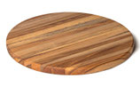Schneidebrett, rund, Teak (Tectona grandis), 32x2 cm -