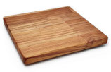 Schneidebrett, Teak (Tectona grandis), keilgezinkt, 33x33x3 cm -