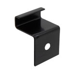 aMbooo, Montage Set, Abschluss/End Clip, schwarz, für Bambus Terrassendielen, inkl. Schrauben für Bambus Unterkonstruktion, 25 Stück pro Packung