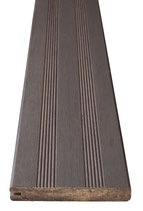 aMbooo, Bambus, Terrassen Start-/Enddiele, 20x140x1870 mm, glatt/französisch, Granite Grey vorgeölt, einseitig genutet, einseitig glatt
