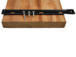 Terrassendielen-Halter, 50 Stück, inkl. V2A-Schrauben für Holz Unterkonstruktion, Aufbau: 5 mm, für eine Dielenbreite von 90 - 145 mm