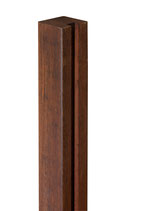 Bambus, Anfangs- Endpfosten Acapulco, 1 Nut, Coffee vorgeölt, 70x70x2500 mm