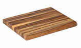 Schneidebrett, Teak (Tectona grandis), durchgehend, 30x22x2.5 cm -