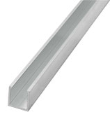 Auflageprofil silber für Drainage und Belüftungsprofil, 1880 mm Länge