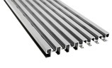 Drainage (Entwässerungsrinne) und Belüftungsprofil silber, 20x140x4000 mm, zuschneidbar