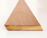 Garapa, Premium, Rhombusleisten, 21x132x3040 mm, 30° Schräge, allseitig glatt gehobelt -