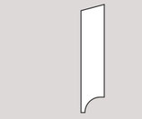 Sockelleiste, Lärche, massiv, natur geölt, abgeschrägt, 80x11 mm