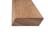 Brazilian Teak (Cumaru), Rhombusleisten, 20x65x4880 mm, 15° Schräge, Kanten gerundet, gehobelt -