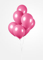 Latex - Luftballons - ca. 30cm Durchmesser, pink, 50 Stck.