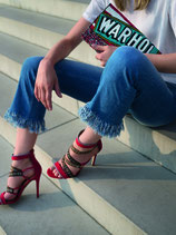 Jeans Sinty Cropped Fringe von RAFFAELLO ROSSI Gr. 42