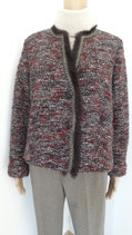 Tweed Kurzblazer mit Fell von RIANI Gr. 42
