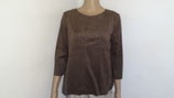 Shirt von SANI BLU  in Velours Leder Optik