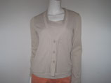 Jersey Twinset beige von RIANI Gr. 42/44