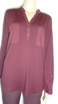 Langarmshirt weinrot von SANI BLU Gr. 42