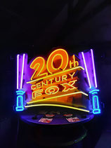 US Neon Werbung 20th Century Fox Neonreklame Leuchtschild TV Privat Kino