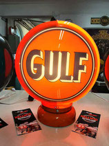 Gulf-Globe (Plastik Rand Orange) "must have" Lampe Original Gulf Ton umlackiert