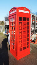 Englische Telefonzelle Replikat Britische Telephone Box Holz Figur Deko Skulptur