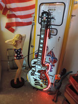 USA Neon Jim Beam Gitarre Neon Leuchtschild Gastro-Werbung Reklame