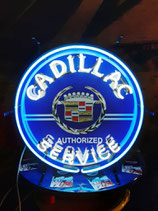 Neon Werbung Cadillac Service Neon Schild Reklame Werbeschild Garage