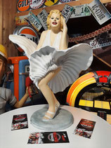 Marilyn Monroe Double Figur Skulptur mit weissen Kleid  GFK Dekoration Statue