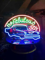 The Fabulous 50`s  Neon Reklame Werbung US Diner Retro Leuchtschild