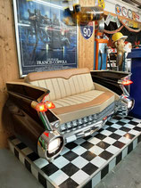 Cadillac-Couch mit Licht US-Exponat Sessel Ami Couch Fiberglas Kunstleder